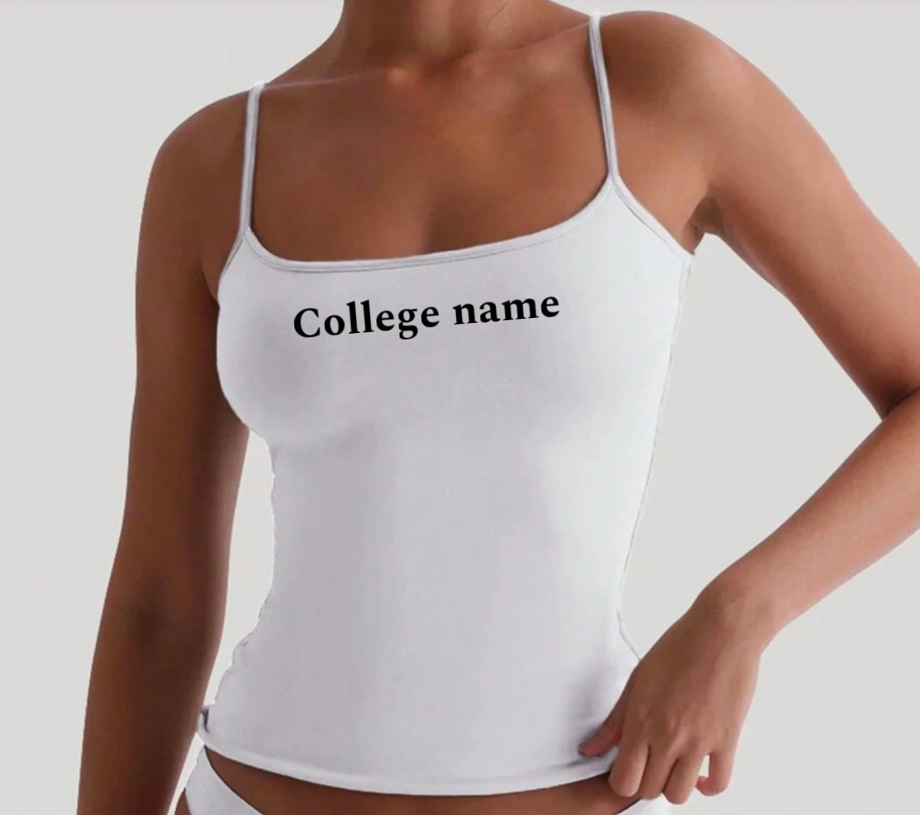 College tank top