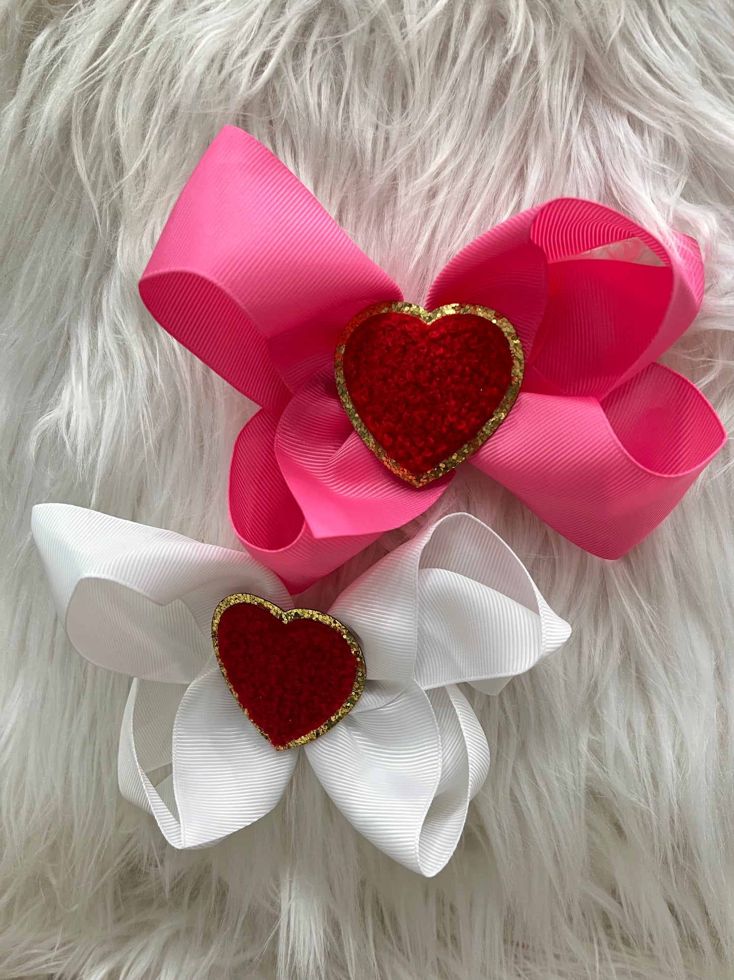 Red Heart Valentines Bow ❤️