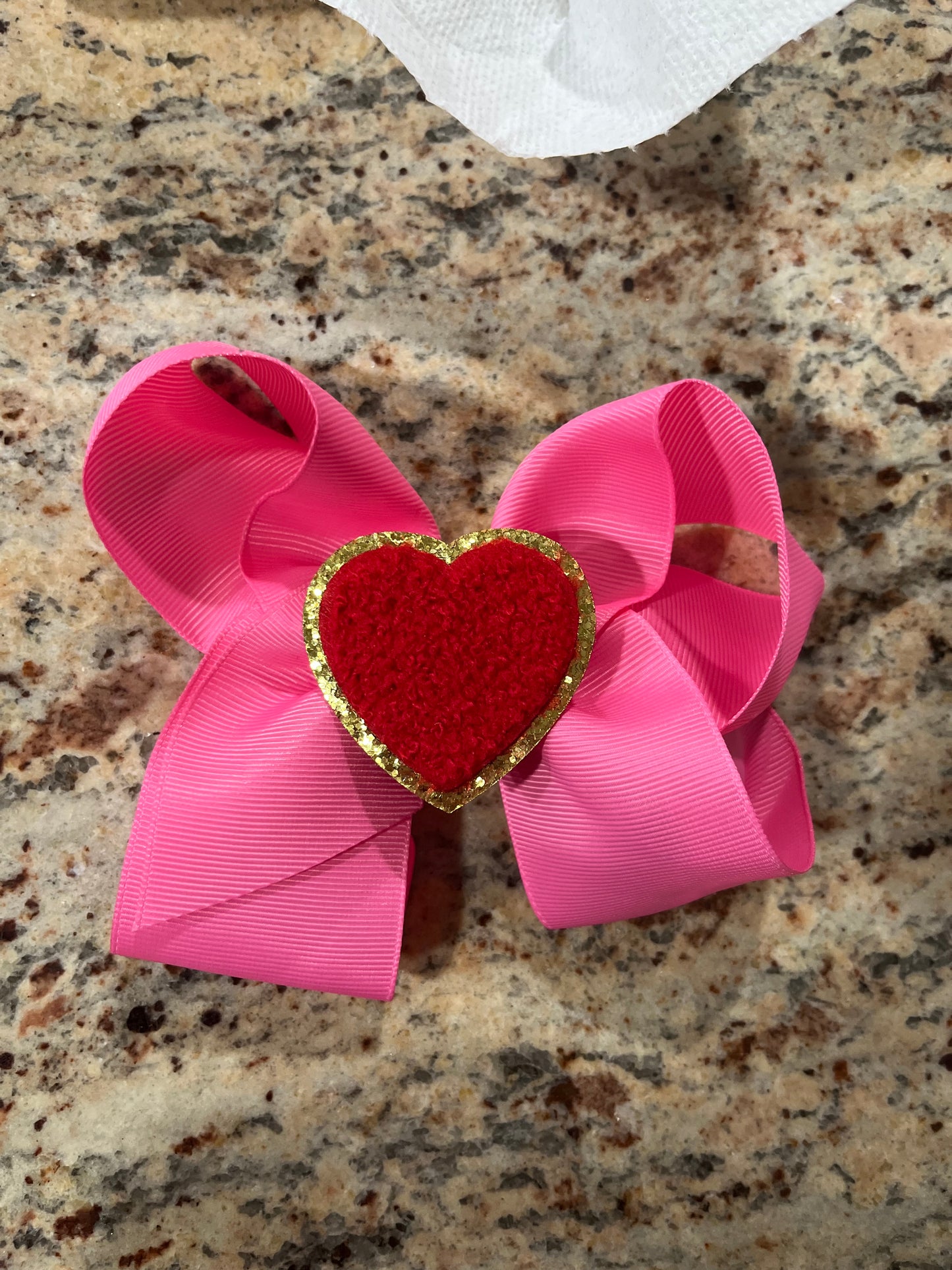 Red Heart Valentines Bow ❤️