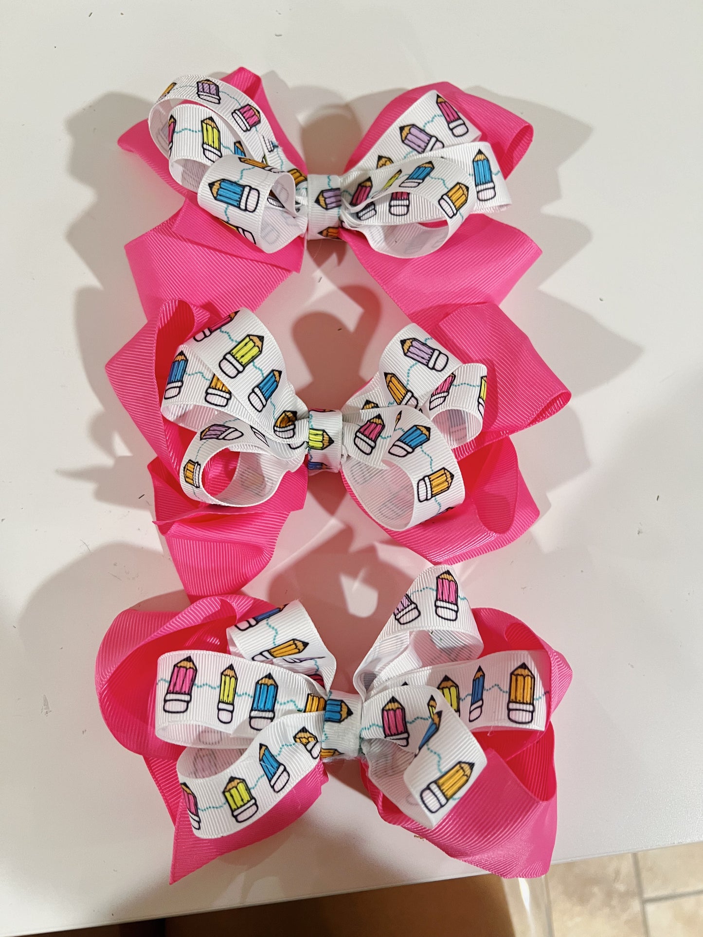 Pink Back to School Bow βοΈπβ¨