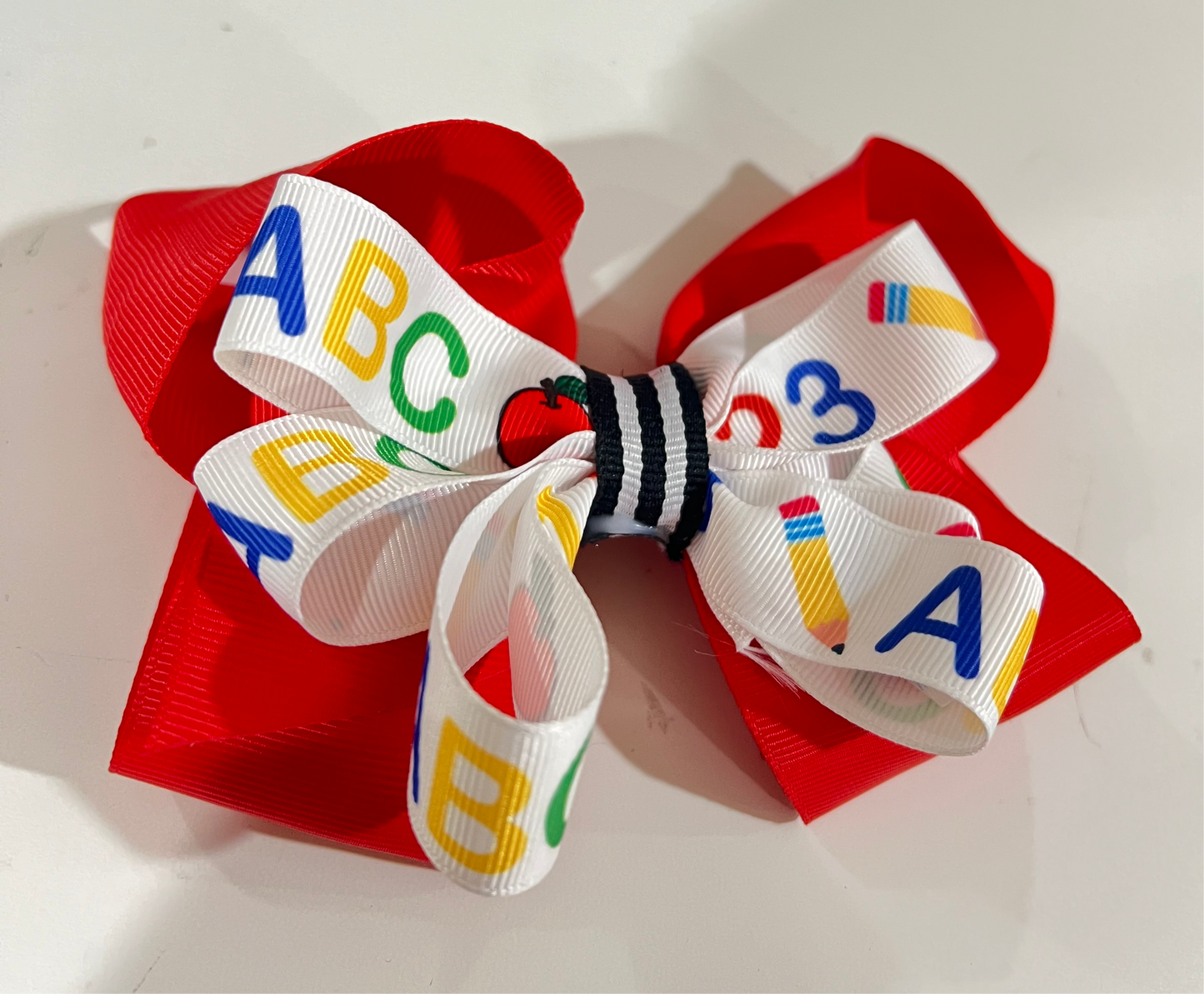 ABC back to school bow 📚