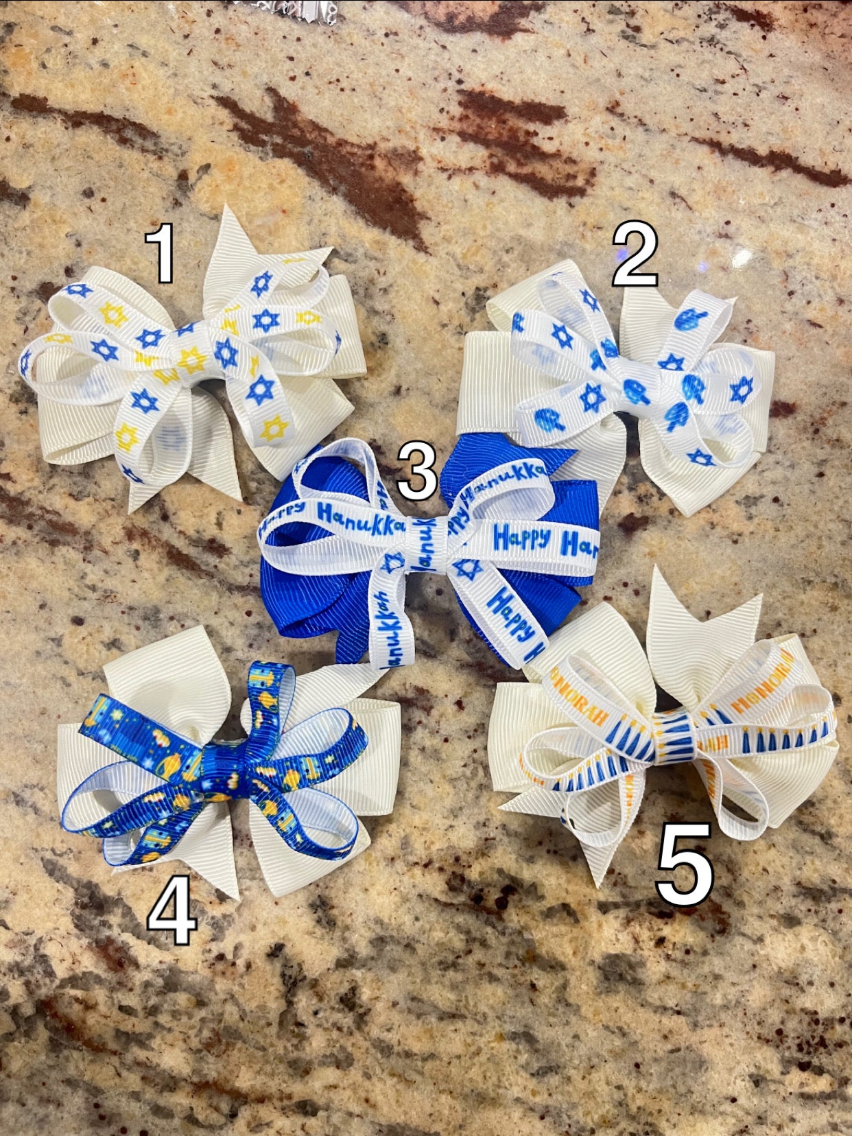 Mini Hanukkah Bow 🕎￼