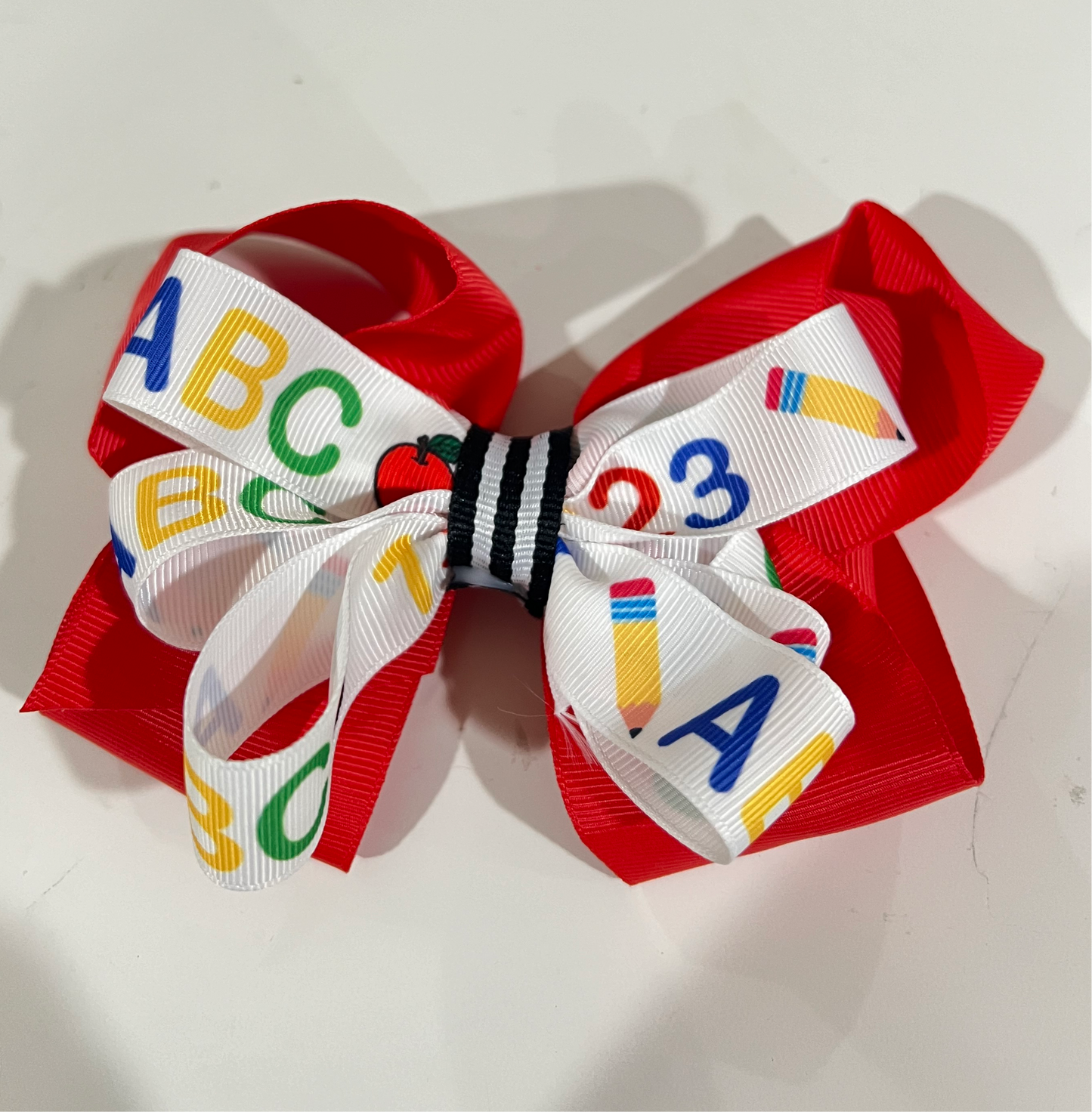 ABC back to school bow 📚